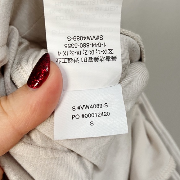 Vuori Women's Elevation Trouser Pant Ecru Heather Size Small Short Wide Leg - Picture 13 of 13